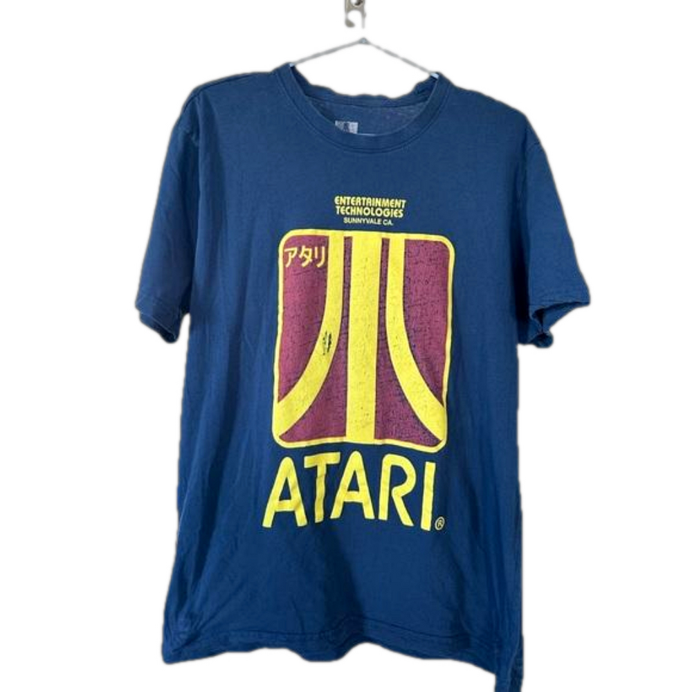 Atari t-shirt mens size large blue